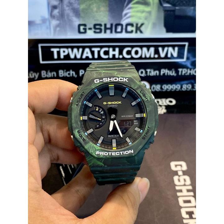 Đồng Hồ Nam Dây Nhựa Casio G-Shock GA-2100FR-3ADR Chính Hãng - GA-2100FR-3A