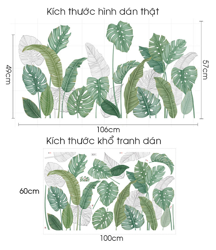 Decal cây xanh A529