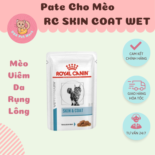 Royal Canin Skin Coat Feline Wet - Thức Ăn Ướt Cho Mèo Viêm Da Rụng Lông