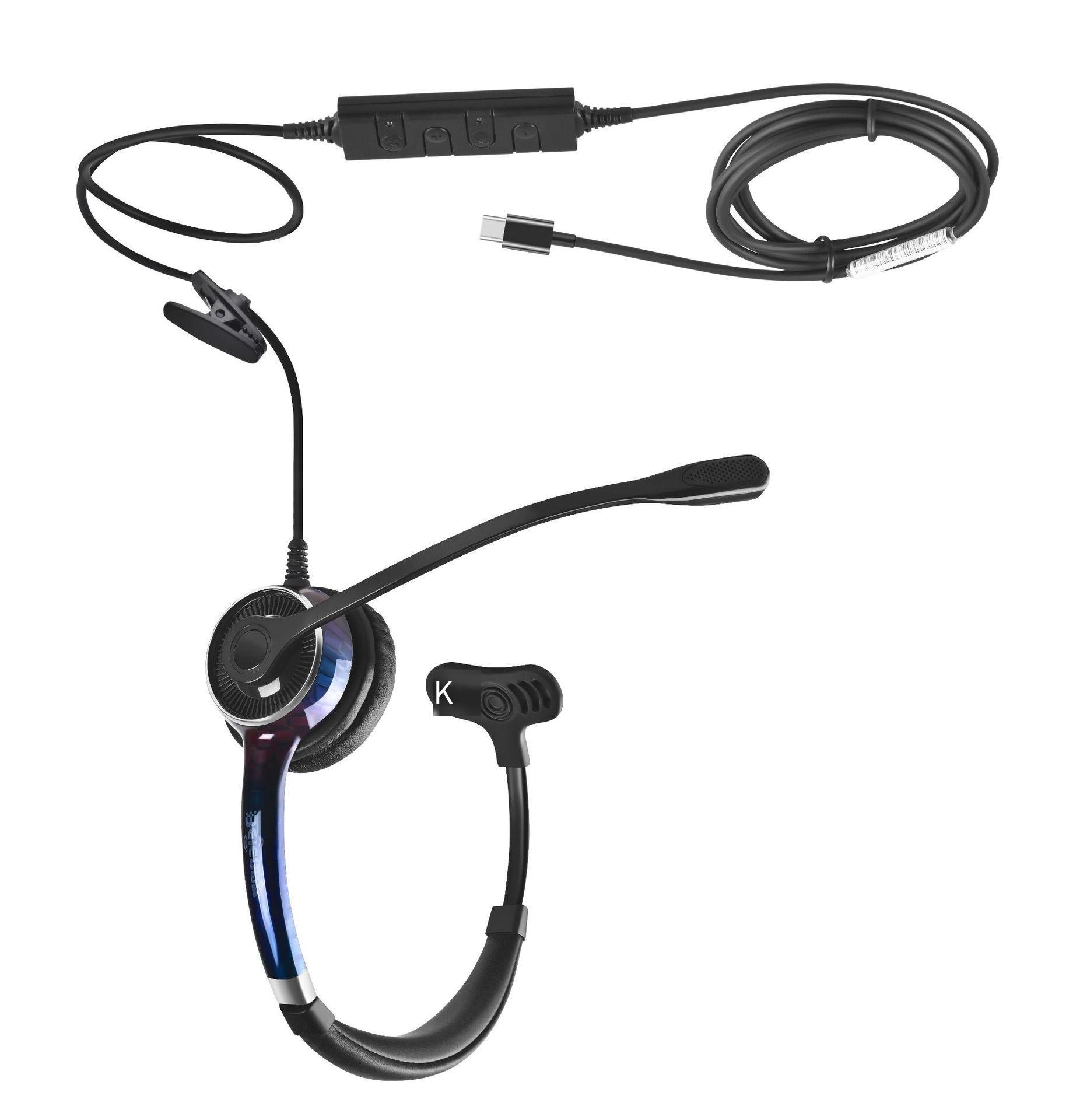 Đầu dịch vụ khách hàng giá thấp nhất đeo tai nghe giao thông khử tiếng ồn Tai nghe khử tiếng ồn chủ động USB máy tính tai nghe điện thoại di động tai nghe trung tâm cuộc gọi