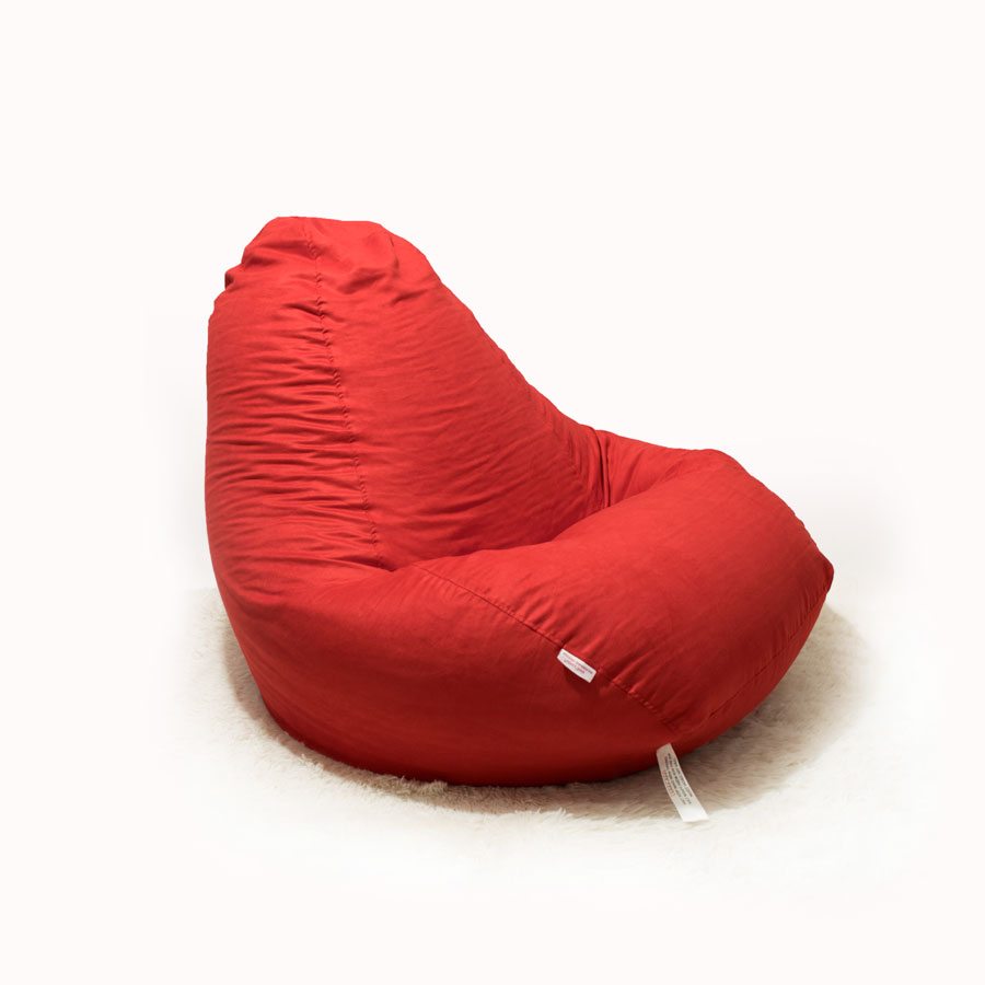 GHẾ LƯỜI GIỌT NƯỚC VỪA (TEARDROP BEANBAG) MS42 MÀU ĐỎ - THE BEANBAG HOUSE