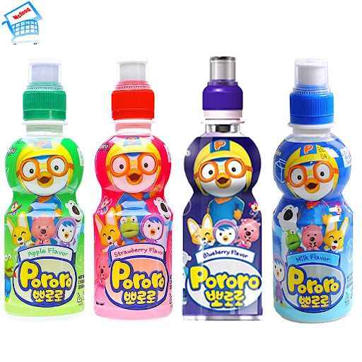 1 Thùng 24 chai mix vị Nước trái cây Pororo hàn quốc 235ml