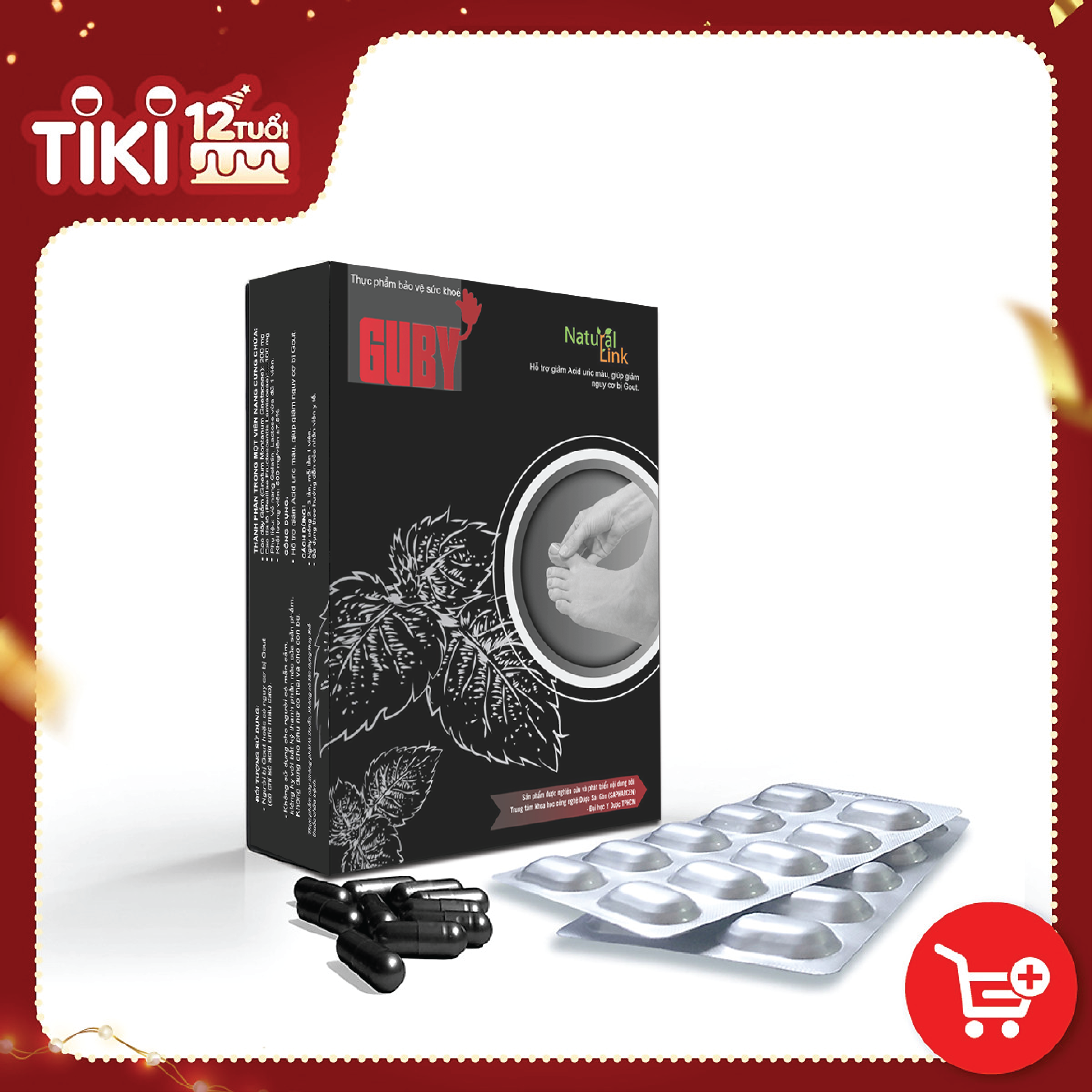 Viên uống GUBY - Hạ Acid Uric không gây tác dụng phụ