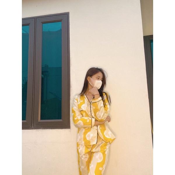 Đồ Bộ Nữ Pijama Mặc Nhà Tay Dài Quần Dài Cao Cấp Chất Dày Ấm Mặc Thu Đông Cực Thích PJM001