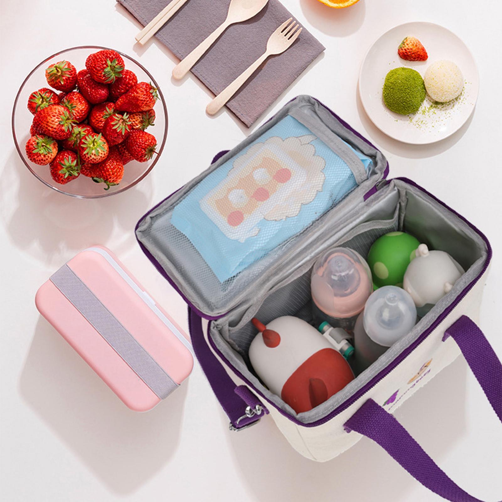 Portable lunch Storage Bag Insulated Lunch Box Keep Warm for Camping Children Adults