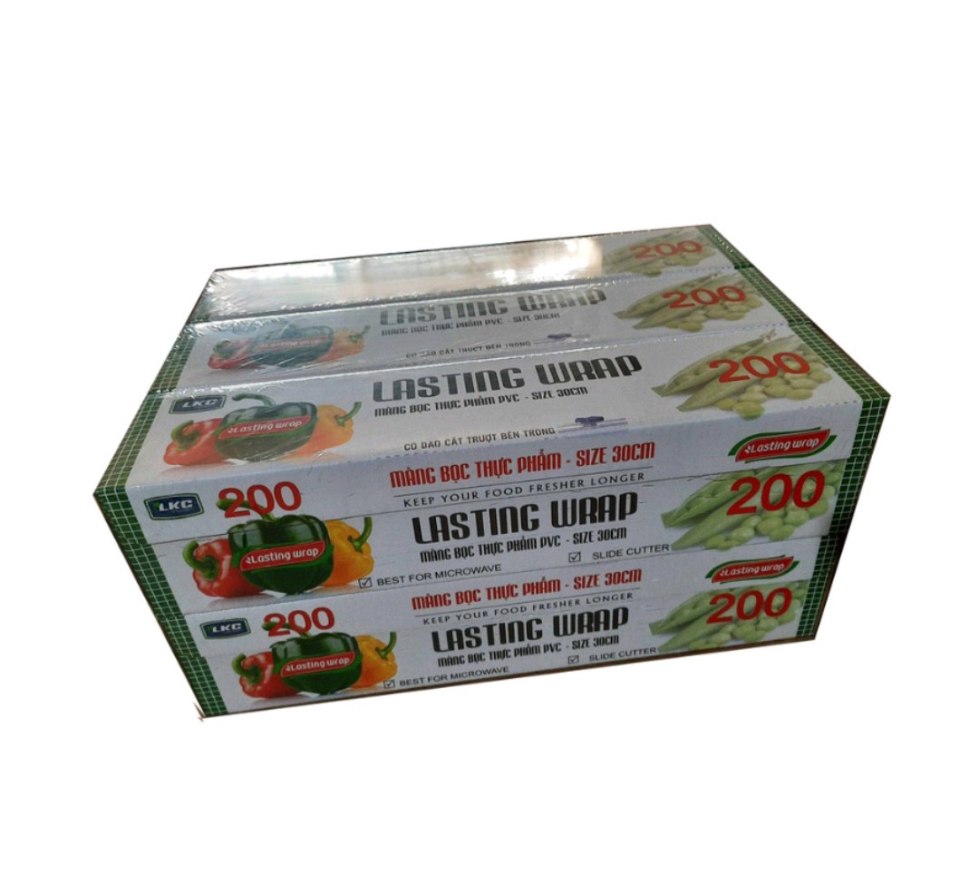 Màng bọc thực phẩm PVC lasting wrap 30cm×200