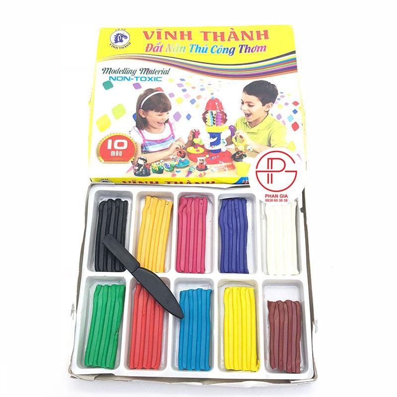 Đất sét nặn thủ công thơm Vĩnh Thành (10 màu) 