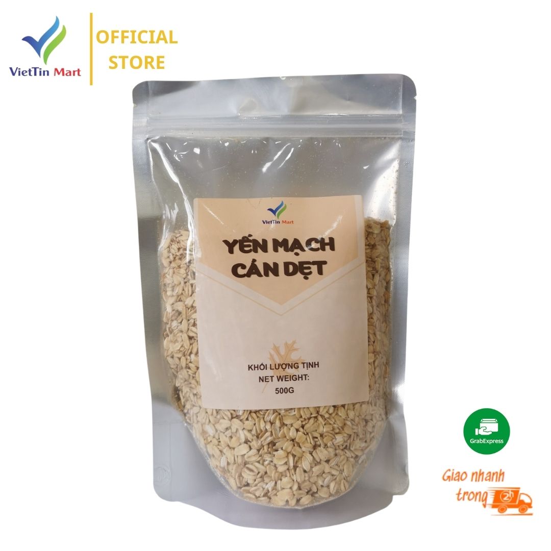 Yến Mạch Nguyên Hạt Cán Dẹp Viettin Mart 500g