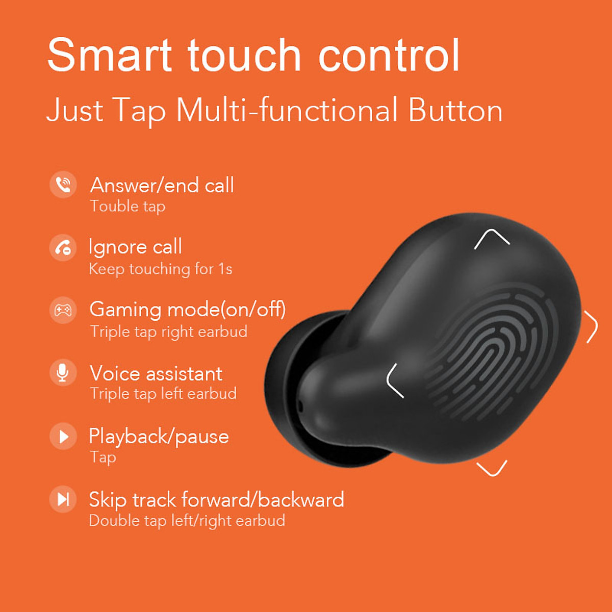 Tai Nghe Không Dây Bluetooth True Wireless HAYLOU T15 (Đen) - Hàng Chính Hãng