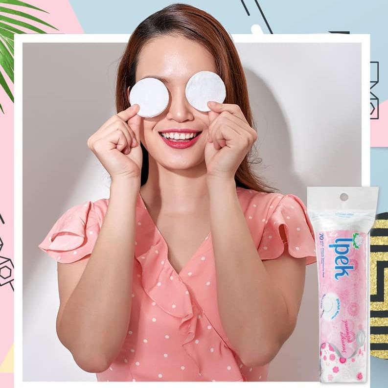 Bông Tẩy Trang IPEK 150 Miếng Thổ Nhĩ Kỳ Công Nghệ Cải Tiến Hỗ Trợ Làm Sạch Và Dưỡng Da Sâu Hơn -- Hàng Chất Lượng KST