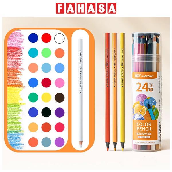 Hộp 24 Bút Chì Màu Tẩy Được - Truecolor ZCP-933B