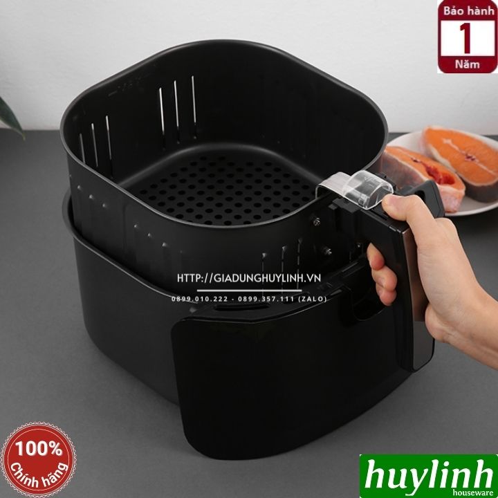 Nồi Chiên Không Dầu Magic Korea A-83 - Đen - Hàng Chính Hãng
