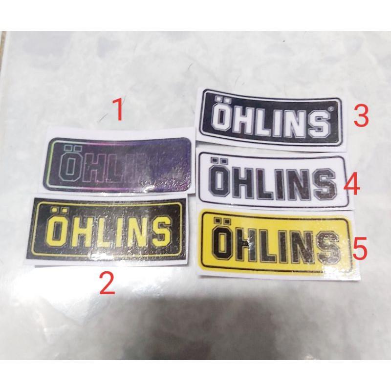 Tem Decal Ohlins Nhỏ Dán Biển Số Xe Giá Rẻ