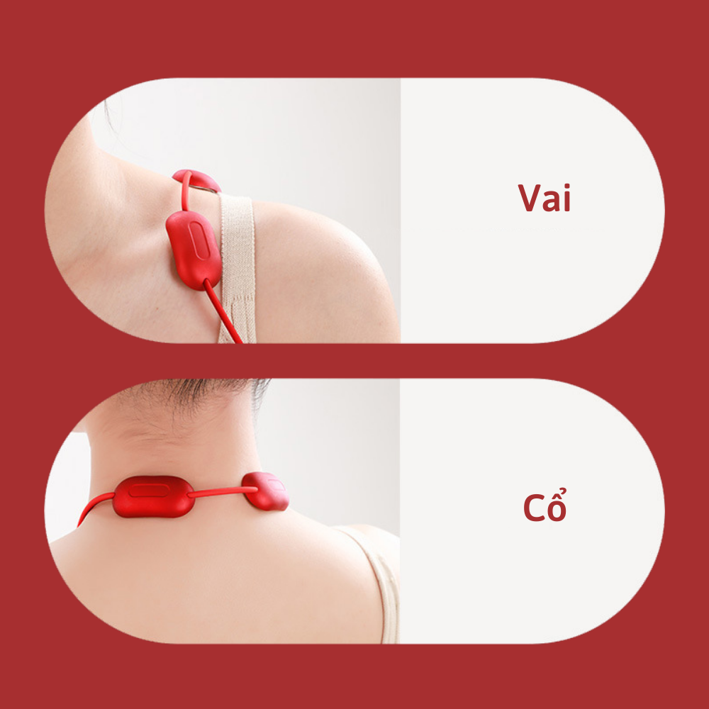 Dây đeo massage cổ vai gáy xung điện LP-A7 Electric Neck Massager Smart TENS+EMS Portable