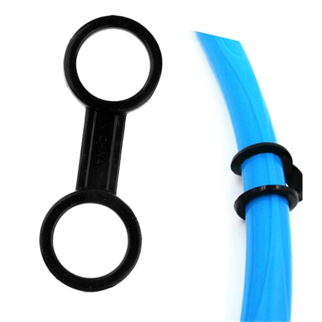 2Pcs Silicone Snorkel Keeper Swimming Goggles Mask Strap Belt Clip Holder