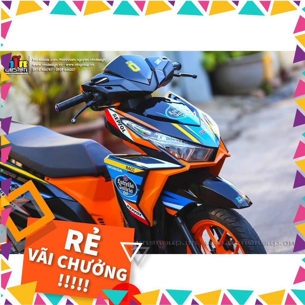 Tem Rời Vario Mẫu Cam Đen