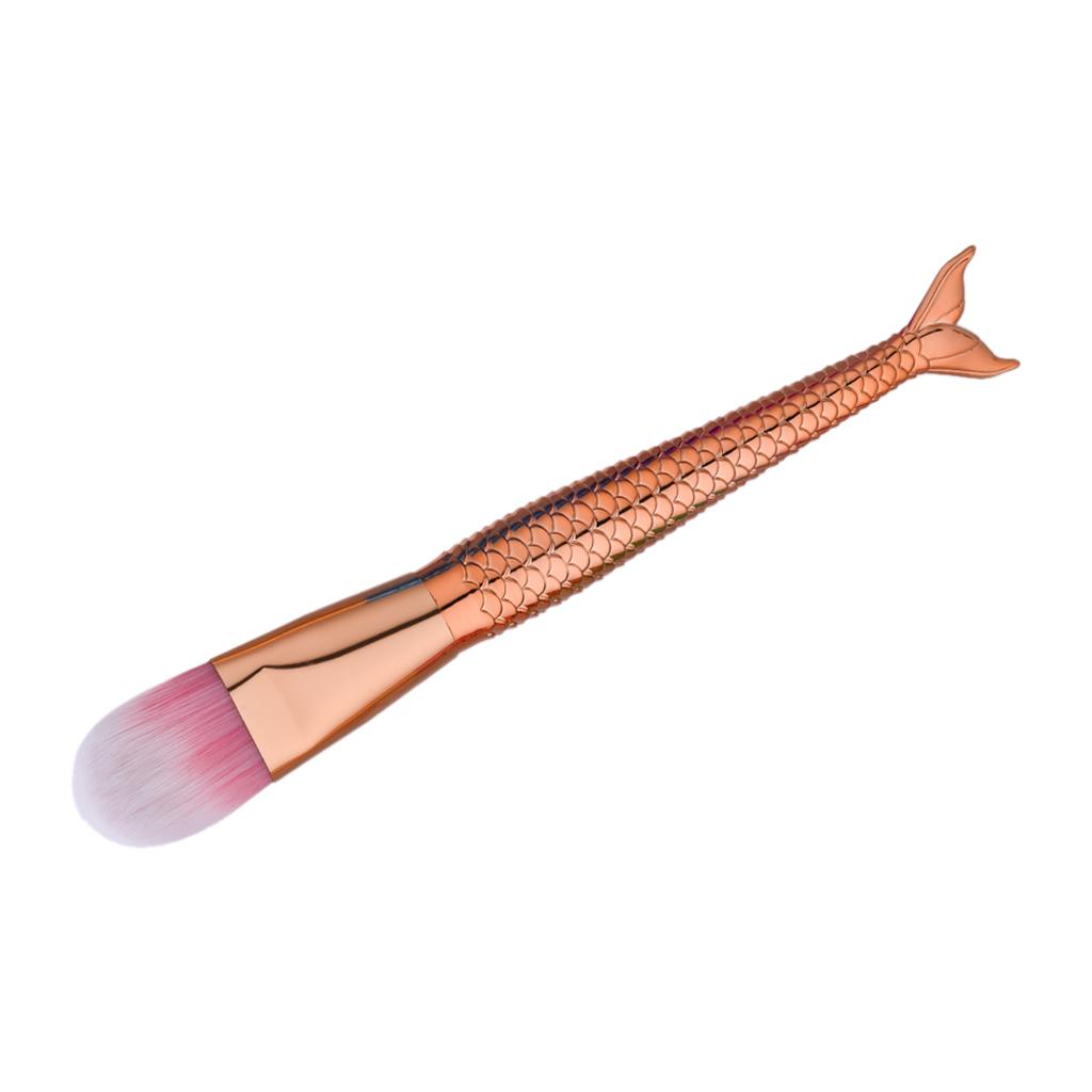 Cosmetic Face Foundation BB Cream Makeup Brush Tool - Mermaid Handle