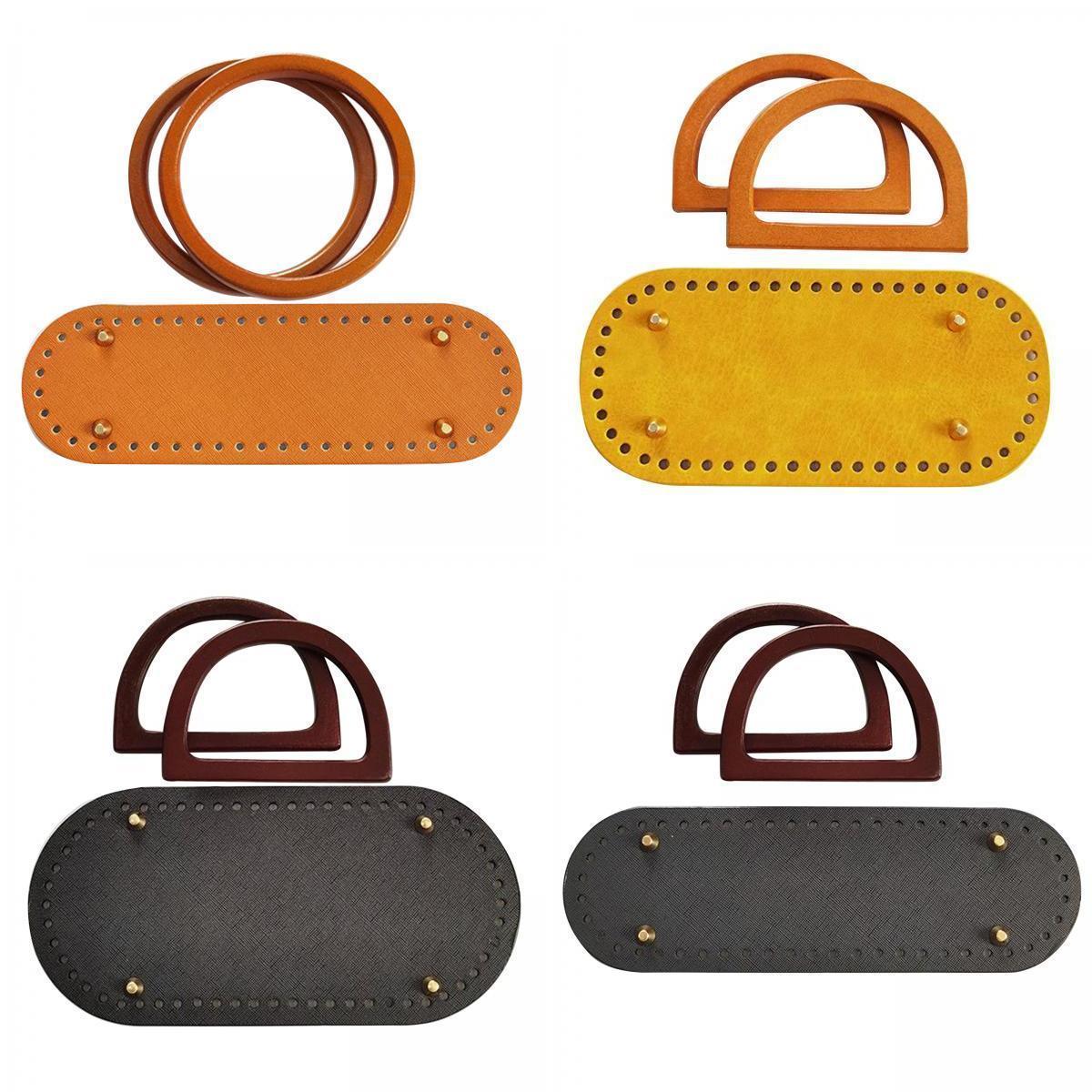 4Pcs Hardened DIY Crochet Bag Bottom mat Insert Handbag Accessories