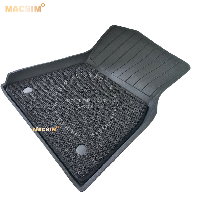 Thảm lót sàn ô tô 2 lớp cao cấp dành cho xe BMW X7 2019 - 2022 nhãn hiệu Macsim 3W chất liệu TPE
