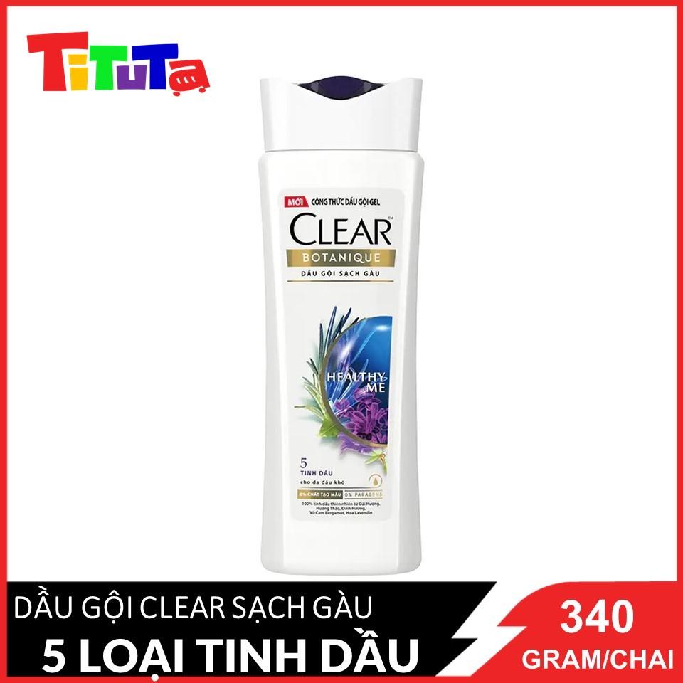 Dầu Gội Clear botanique tinh dầu 340g