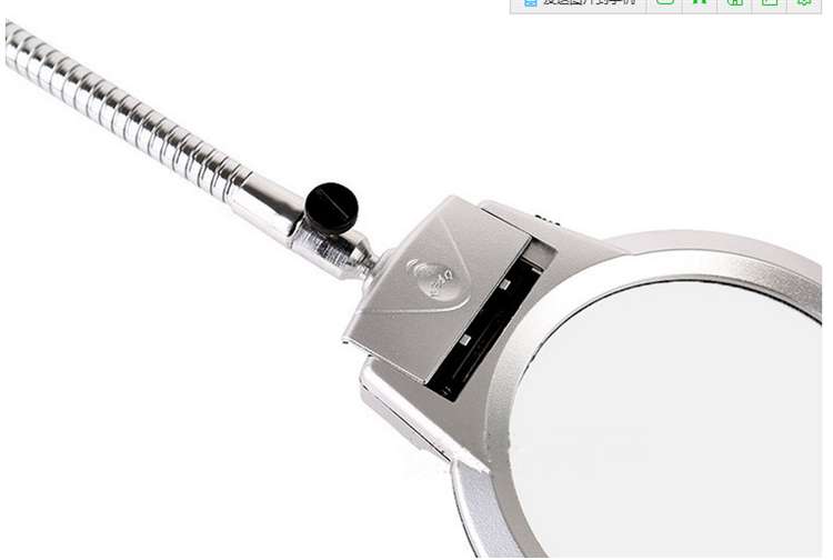 Kính lúp kẹp bàn hỗ trợ sửa chữa điện tử có đèn led 5X