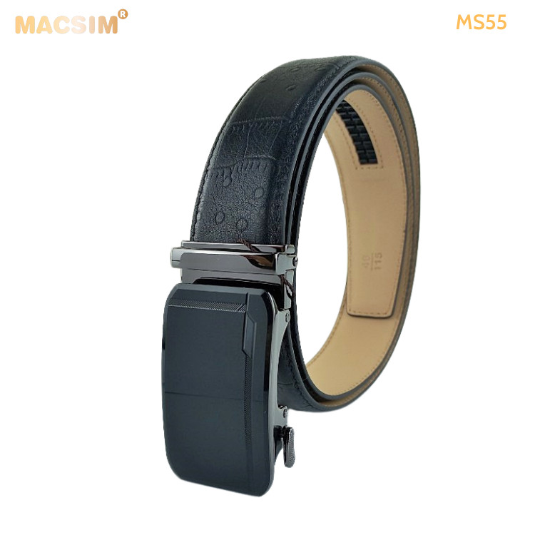 Thắt lưng nam da thật cao cấp nhãn hiệu Macsim MS55