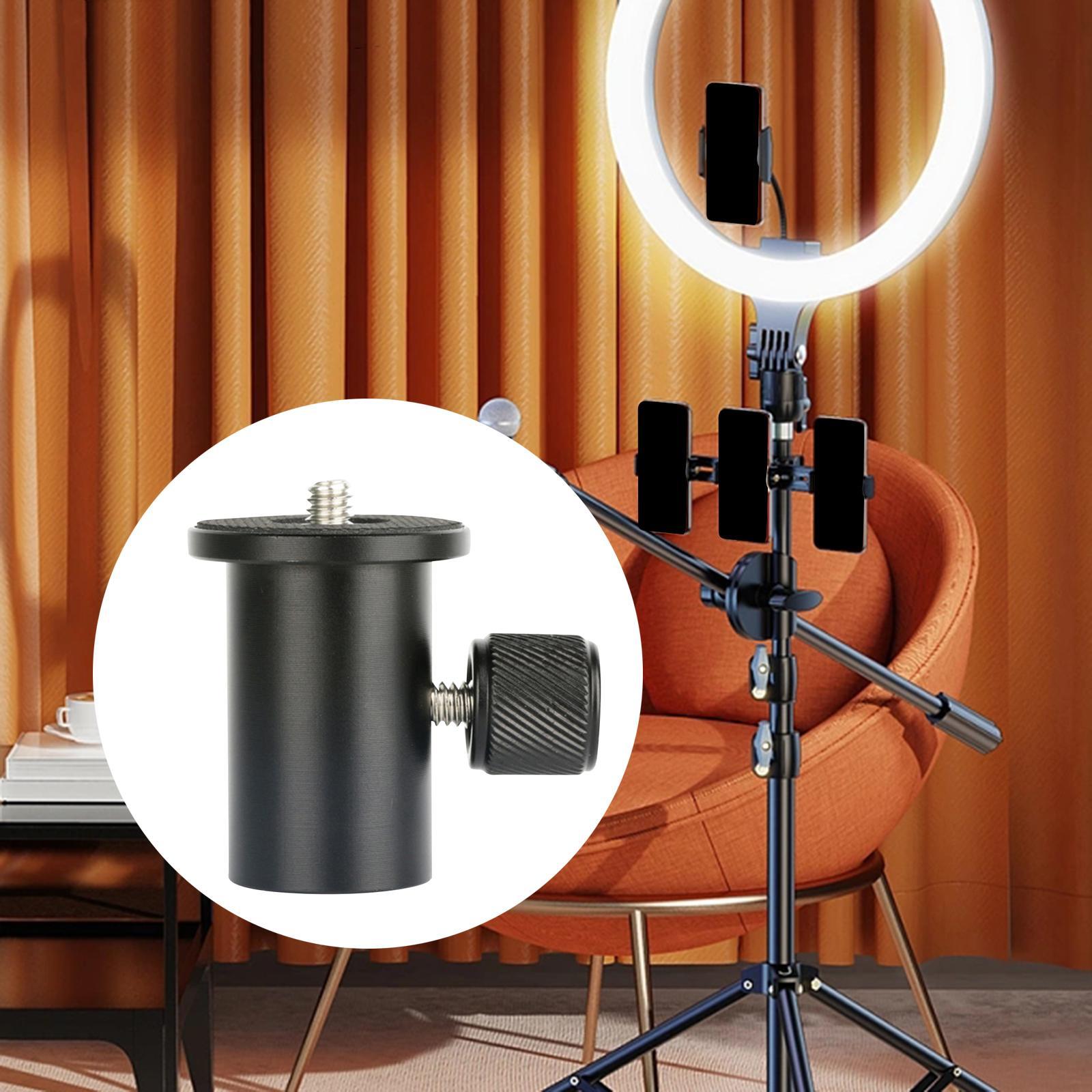 Camera Light Stand Converter Mounting Adapter 1/4" Screw Replacement Part Standard Heavy Duty Metal Stabilizer Head Adapter for Gimbal