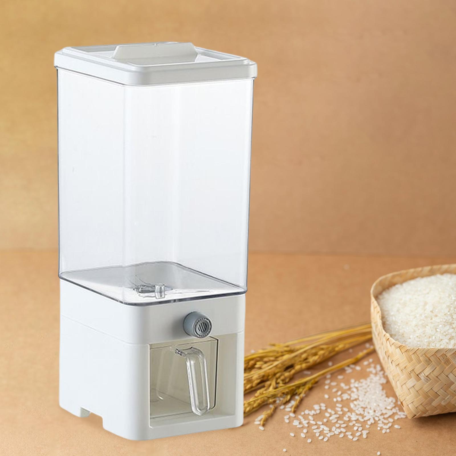 Rice Dispenser Food Dispenser Cereal Dispenser Bucket for Countertop Pantry