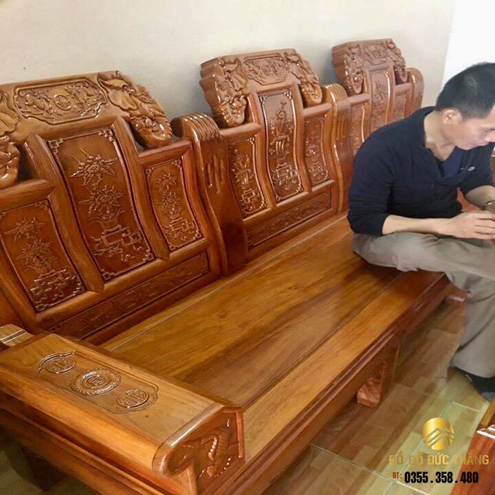 Âu á chương voi gỗ hương đá nam phi