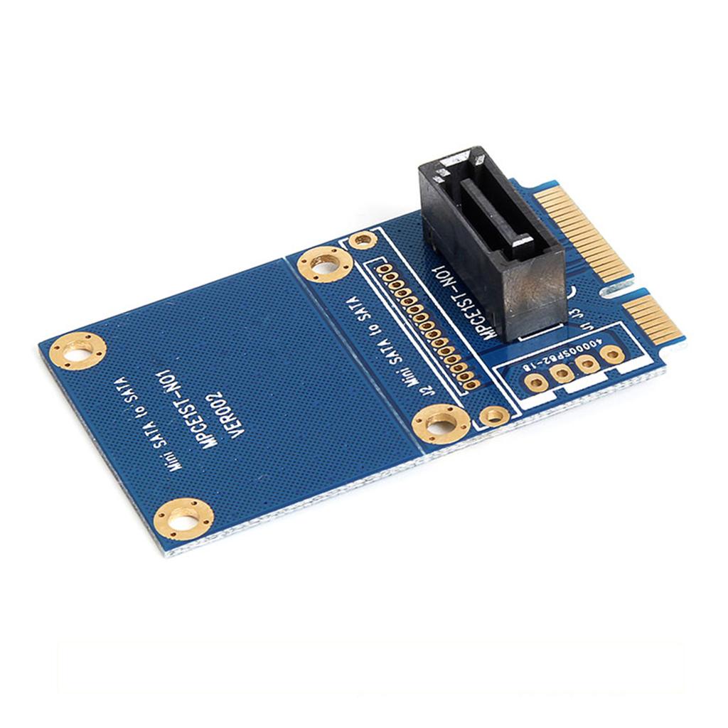 MSATA PCI E SATA SSD to 7 Pin SATA Hard Drive Convert The Card Adapter with Screws