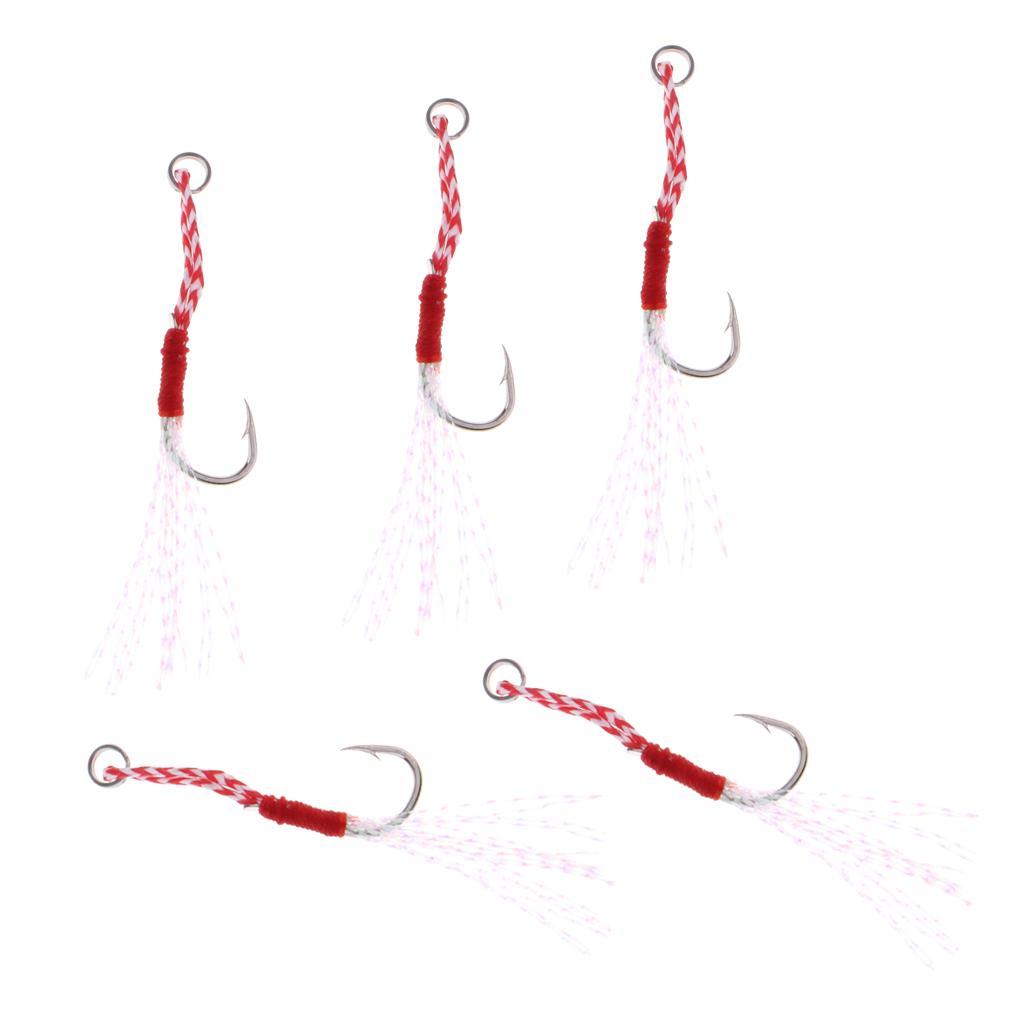 5pcs Carbon Steel Assist Hooks Fishing Hooks Live Baits Hooks 010