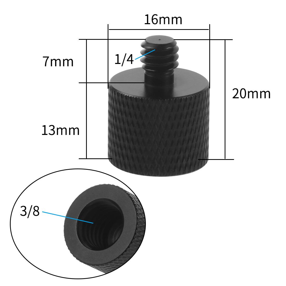 Bộ điều hợp gắn kết bằng vít kim loại 1/4 "3/8" 5/8 m10 m4 sợi chỉ nữ sang chân ba chân đèn flash đèn mic