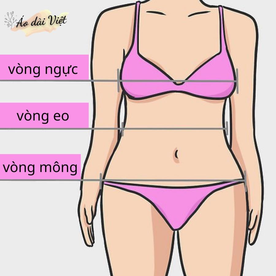 Áo dài may sẵn 4 tà hồng phấn xinh xắn dễ thương