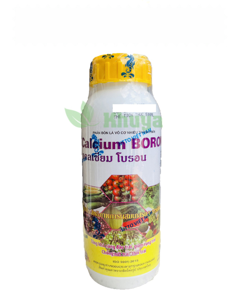 Phân bón lá sinh học Sitto Calcium Boron 500ml Đậu trái - Giảm rụng trái