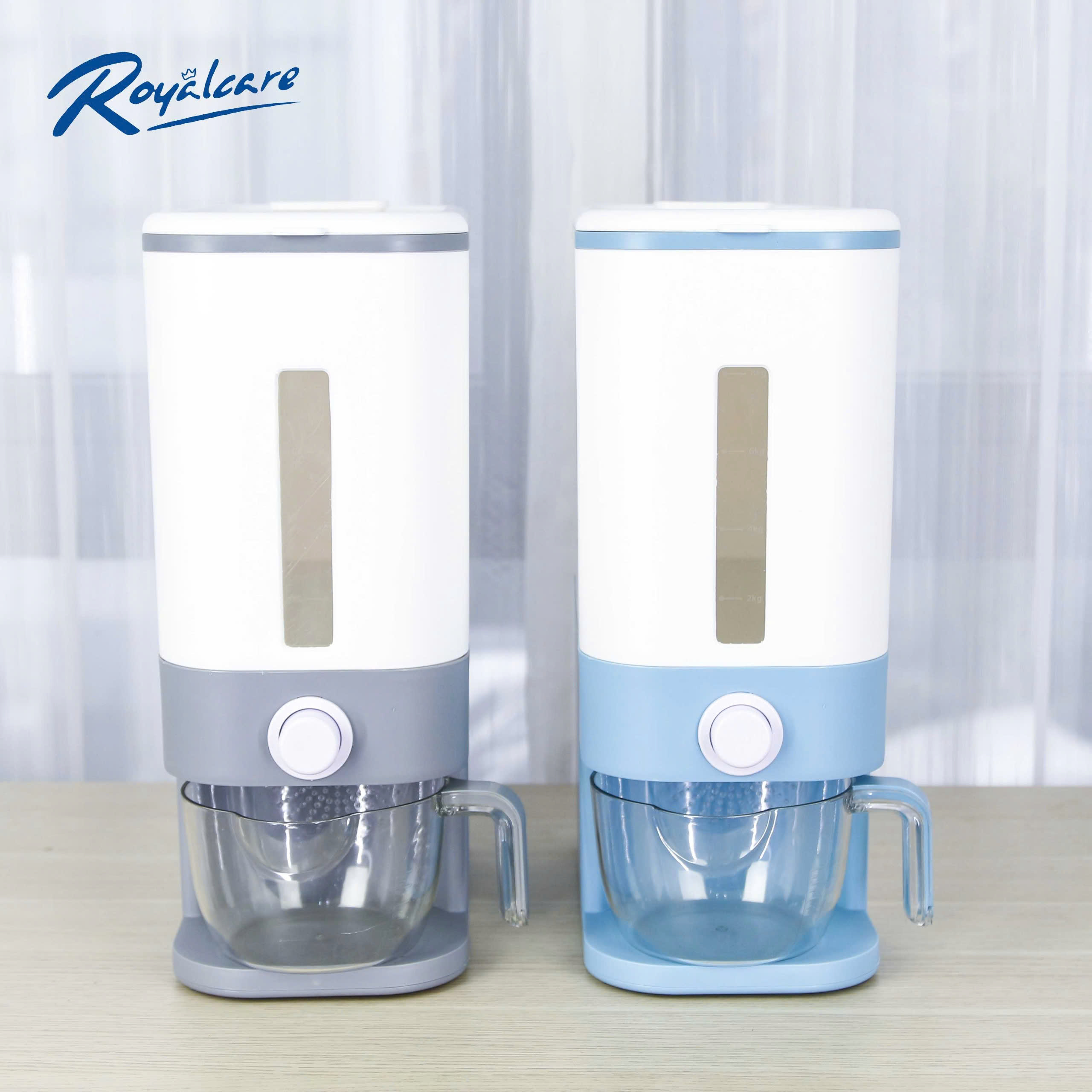 Hộp đựng gạo 12kg, thùng đựng ngũ cốc lớn có nắp đậy,  thùng đựng ngũ cốc gia dụng cho nhà bếp, nhiều loại ngũ cốc