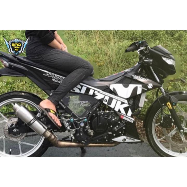 Tem rời dán xe satria fi movistar