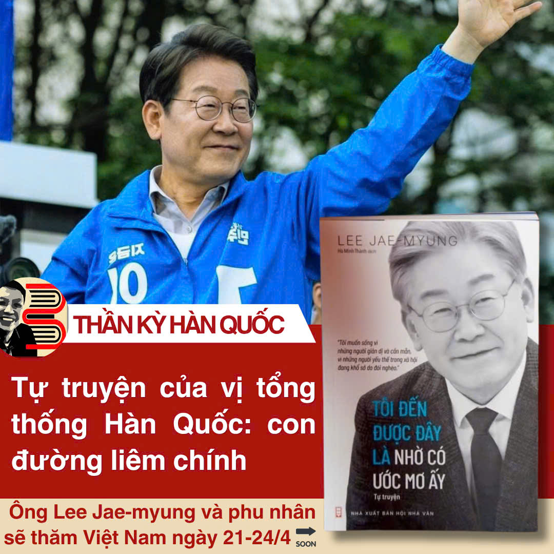 TÔI ĐẾN ĐƯỢC ĐÂY LÀ NHỜ CÓ ƯỚC MƠ ẤY – Lee Jae-Myung – Hà Minh Thành dịch – NXB Hội Nhà Văn