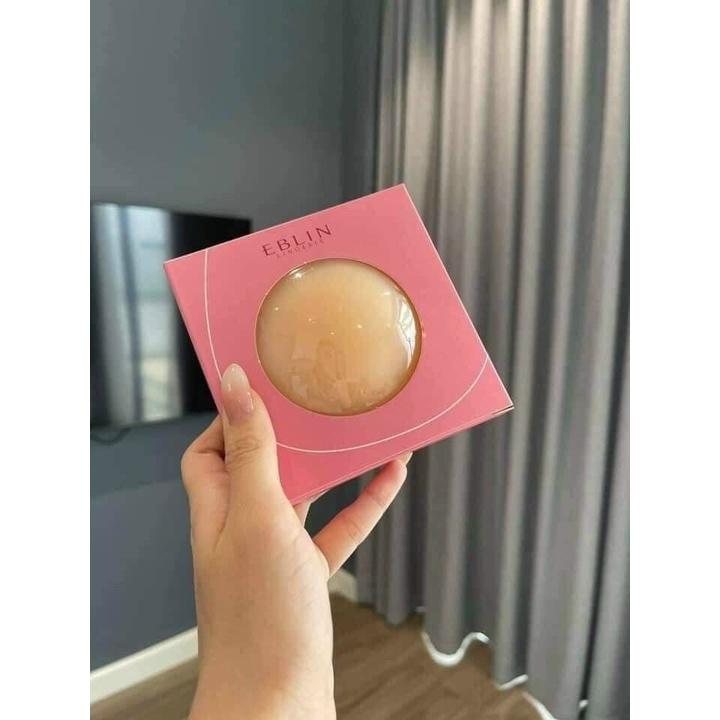 Miếng dán ngực silicon nhiệt tự thân EBLIN dán ti siêu mỏng ôm khít,không keo,không bám bụi