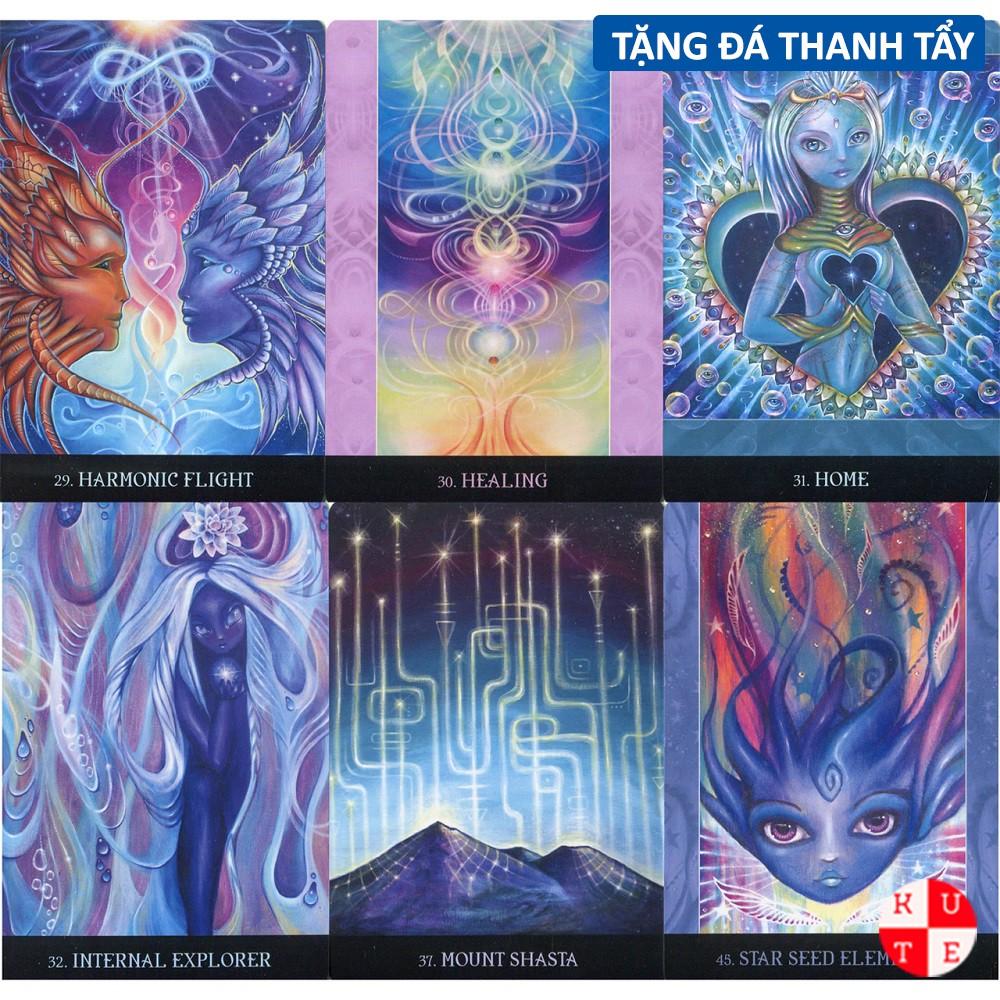 Bài Oracle Beyond Lemuria 52 Lá Bài Tặng Đá Thanh Tẩy