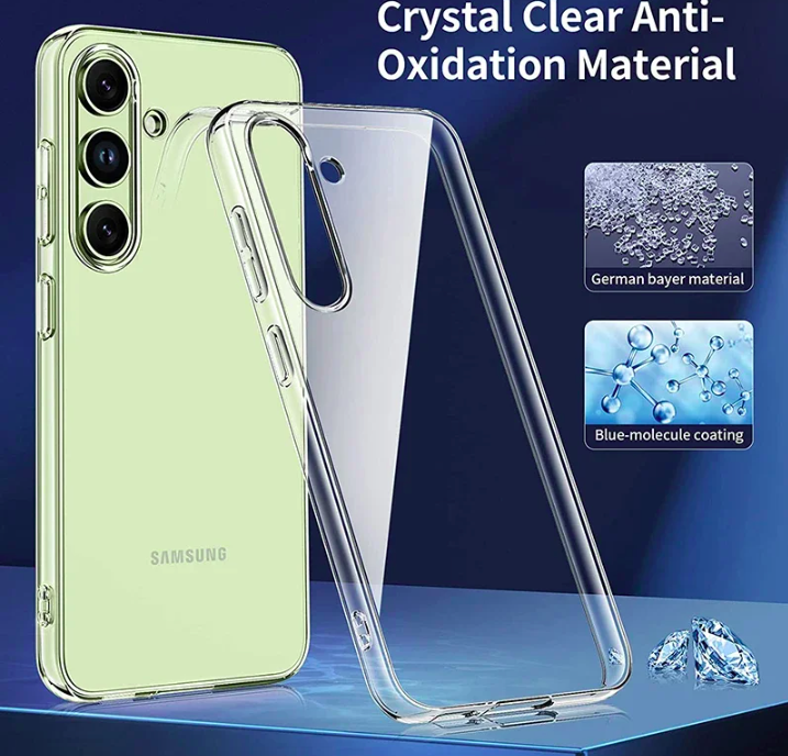 Ốp lưng dẻo silicon cho Samsung Galaxy A55 hiệu Ultra Thin siêu mỏng 0.6mm, chống trầy, chống bụi) - Hàng nhập khẩu