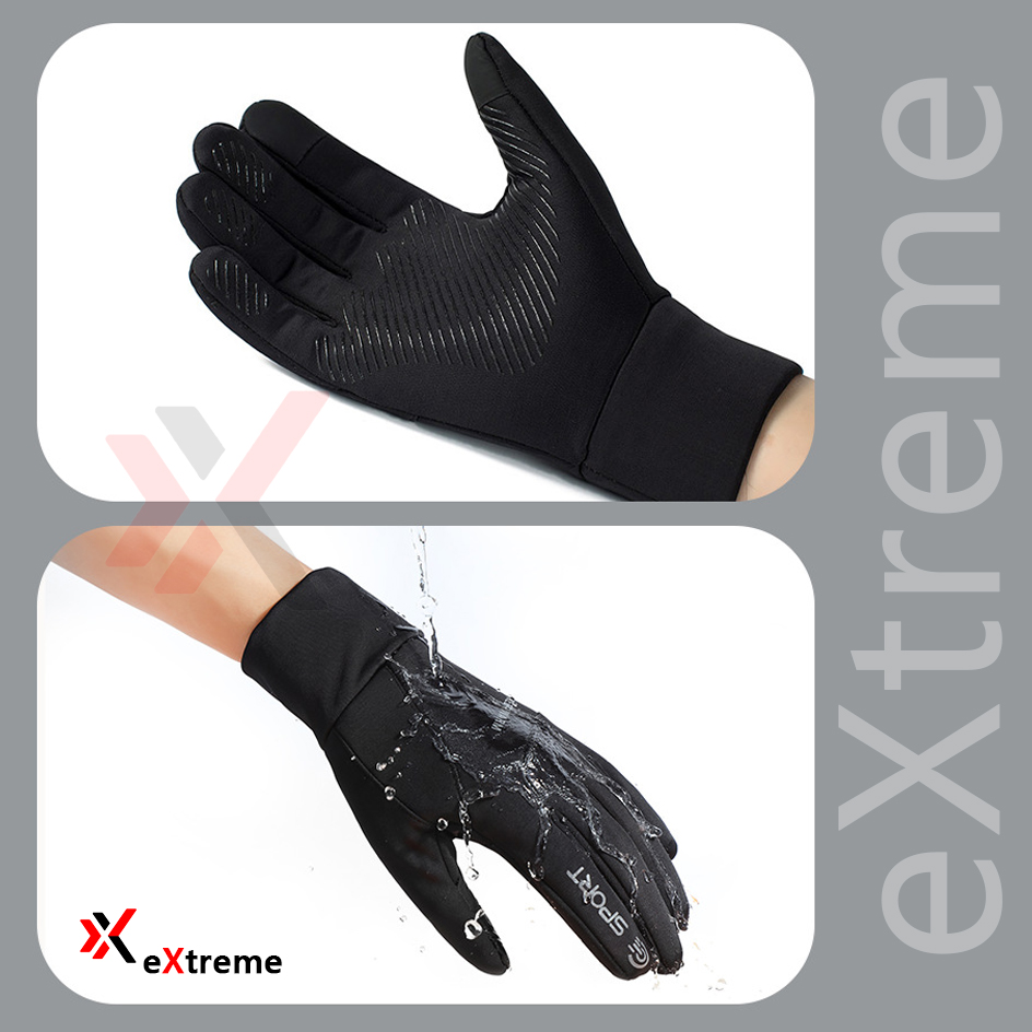 Găng tay giữ ấm mùa đông chống gió, kháng nước mưa eXtreme GT2302 Bao tay thể thao cảm ứng điện thoại, găng tay đi xe máy, xe đạp lót nỉ cho nam nữ, bảo hộ đi phượt