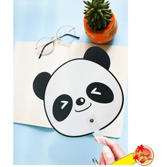Quạt nhựa kute xua tan nắng hè Hàng loại 1 có móc khóa phụ ở cán