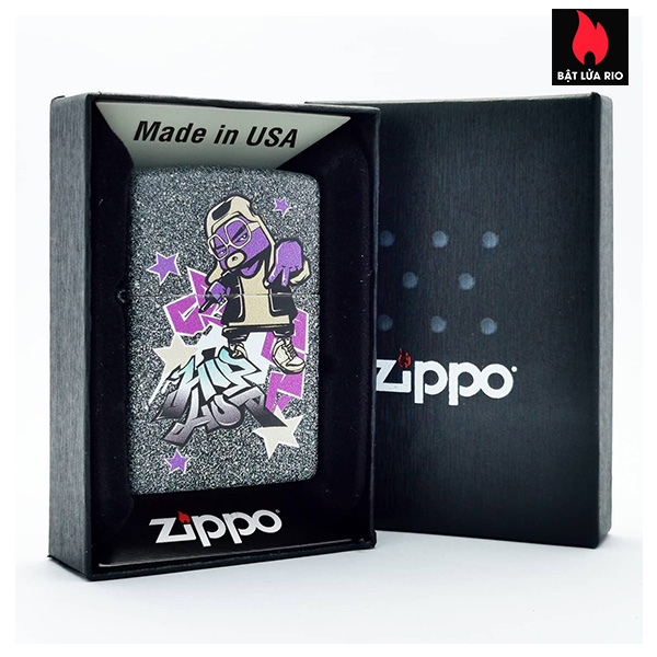 Bật Lửa Zippo Asia 211-C-000003 – Hip Hop Design – Iron Stone