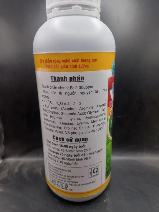 Phân bón vi lượng Biomax Vua Kích Măng Lác 1000ml