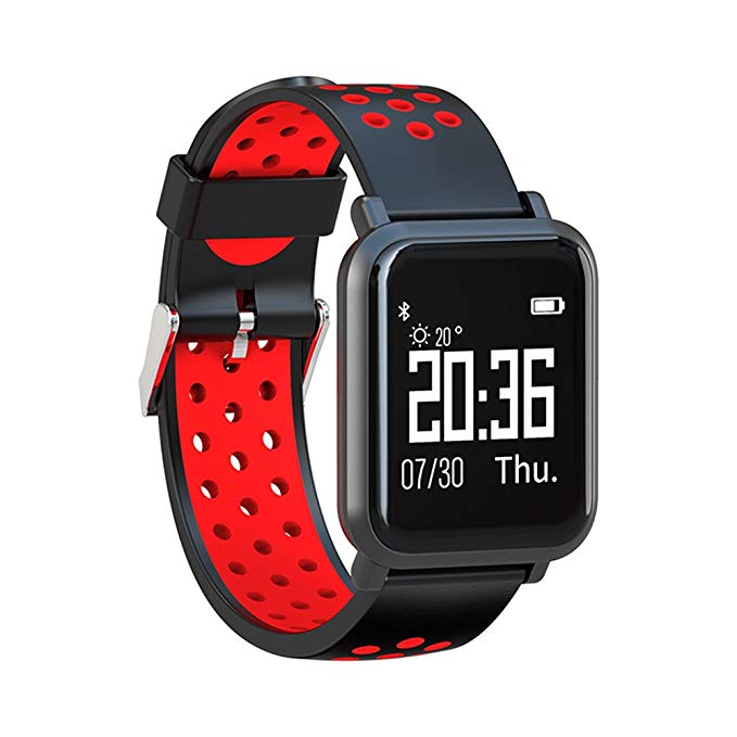 Đồng hồ thông minh smartwatch SN60-Plus (Đỏ) - Hỗ trợ Đo nhịp tim, đohuyết áp, nồng độ oxy trong máu - Hàng chính hãng