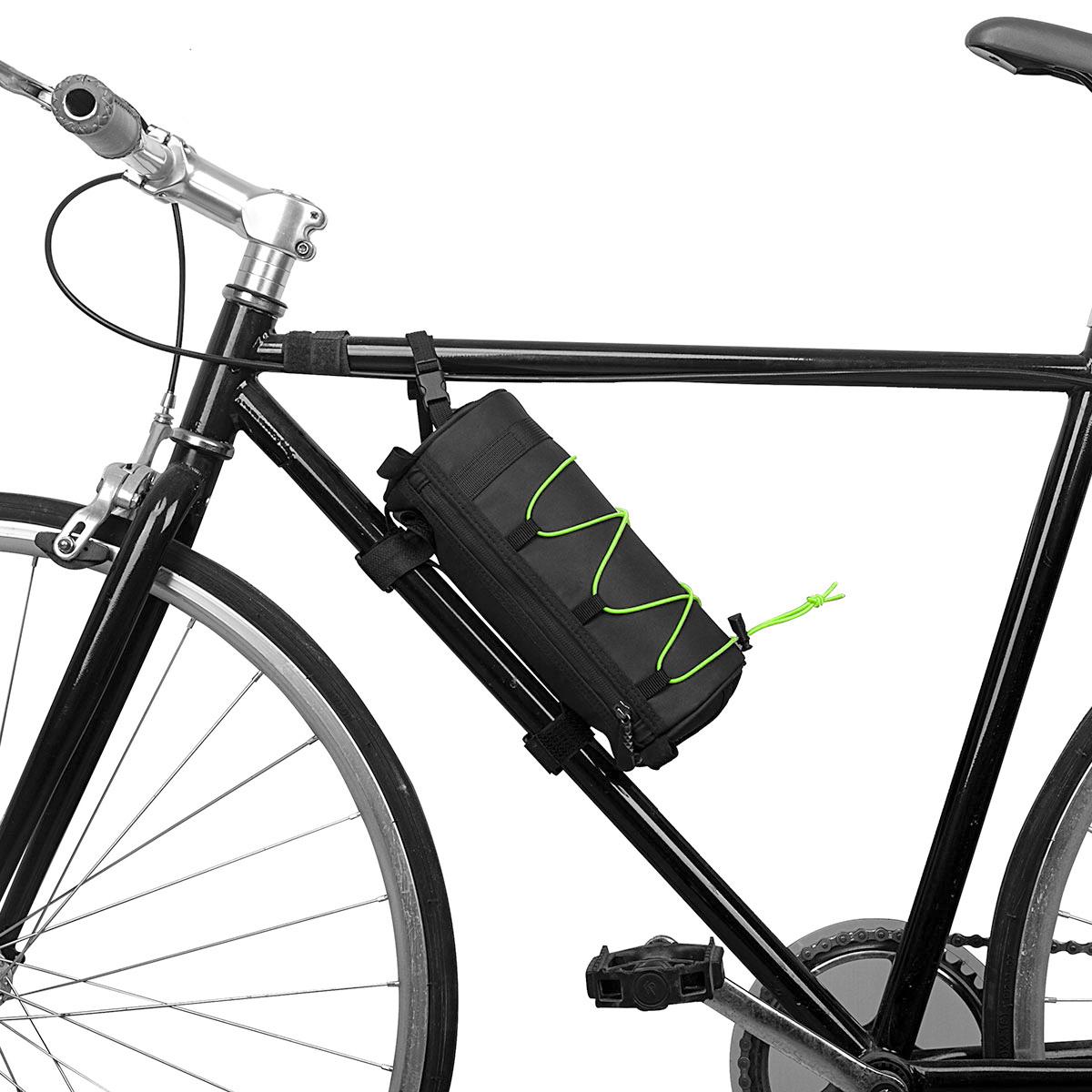 Bike Handlebar Bag Multifunctional Mountain Bike Front Bag Bicycle Frame Bag Shoulder Bag Cycling Storage Pouch Pannier