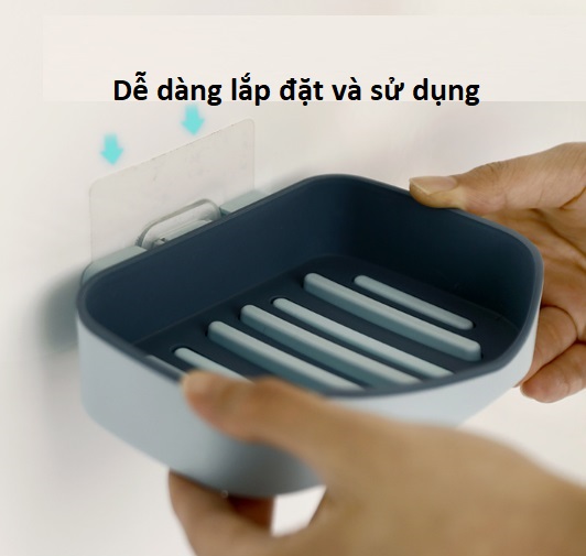 Khay để xà bông, hộp đựng xà phòng 2 Lớp sang trọng không lo bị đọng nước trong khay GD295-KXaBong-2Lop Giao ngẫu nhiên