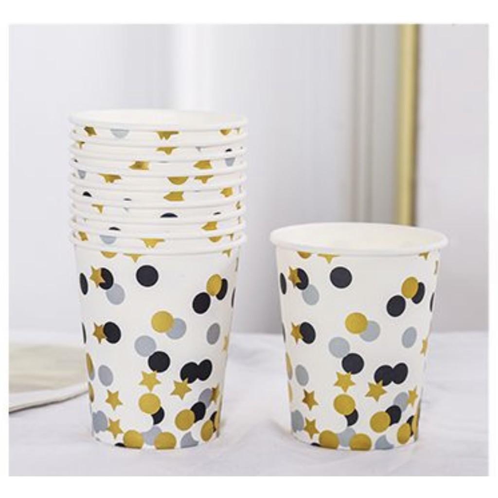 Set Cốc Giấy Sinh Nhật Mới Nhất 2021, Màu Sắc Độc Lạ Mắt BB52