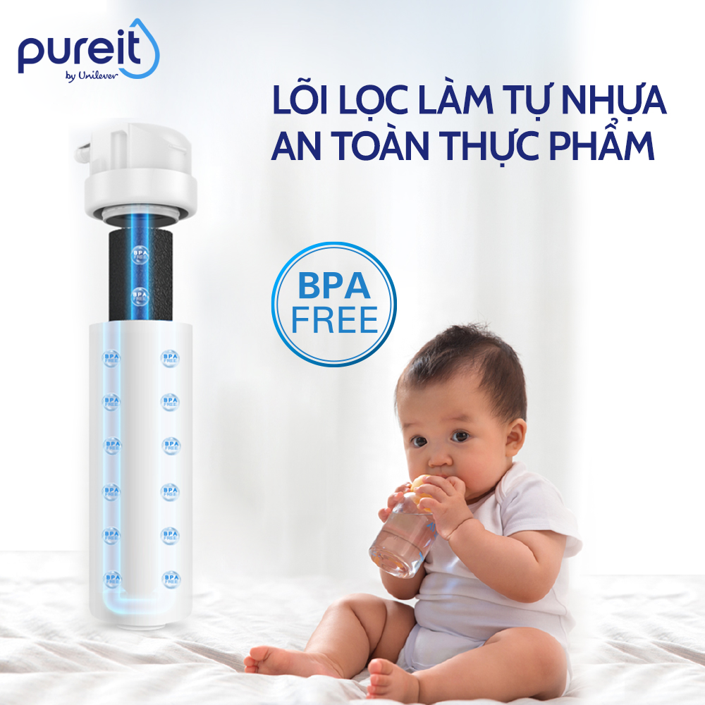 Máy lọc nước Pureit Tanka Âm tủ bếp với Công suất RO 5,000L , Hàng chính hãng