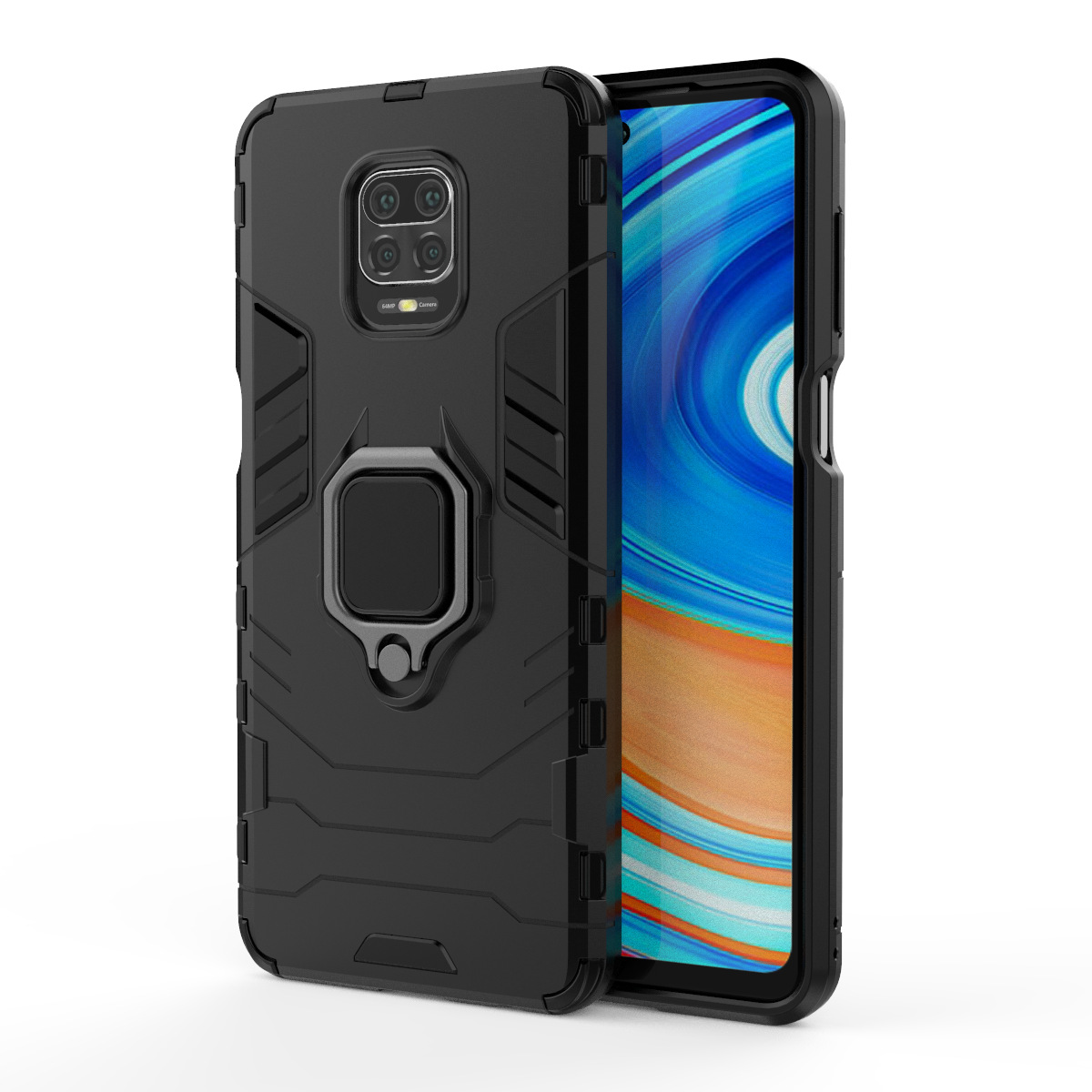 Ốp lưng cho Xiaomi Redmi Note 9S iRON - MAN IRING Nhựa PC cứng viền dẻo chống sốc